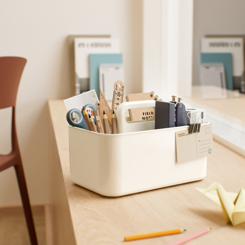 Organizador Multiuso 6 Divisiones Blanco Crema