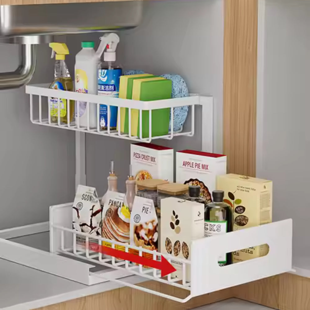 Organizador Multifuncional 2 Niveles Blanco