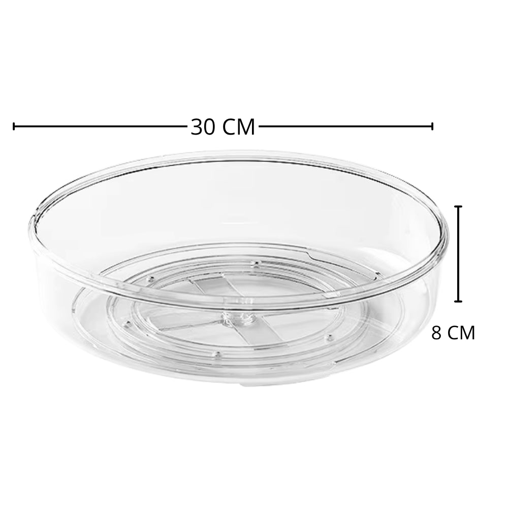 Organizador Giratorio 30 cm Transparente