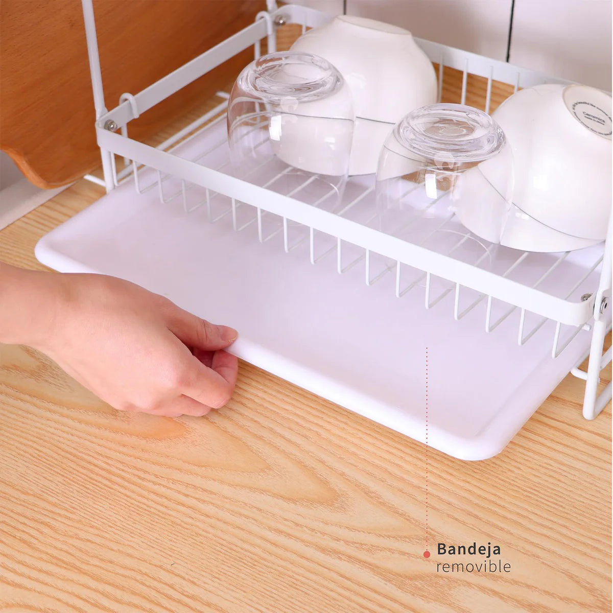 Secaplatos Escurridor Acero Inox Bilbao 2 Niveles