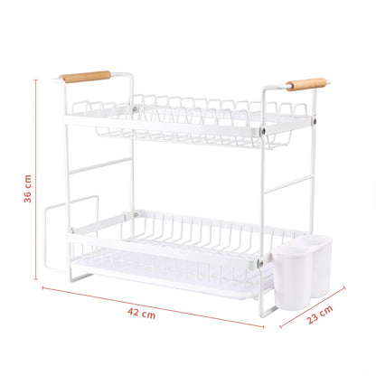 Secaplatos Escurridor Acero Inox Bilbao 2 Niveles
