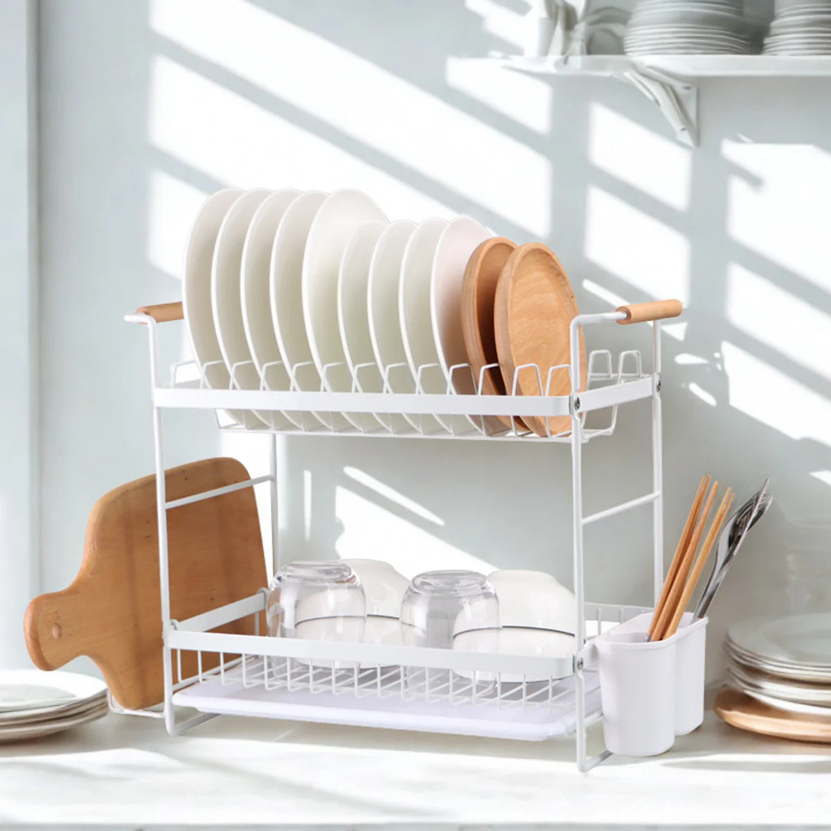 Secaplatos Escurridor Acero Inox Bilbao 2 Niveles