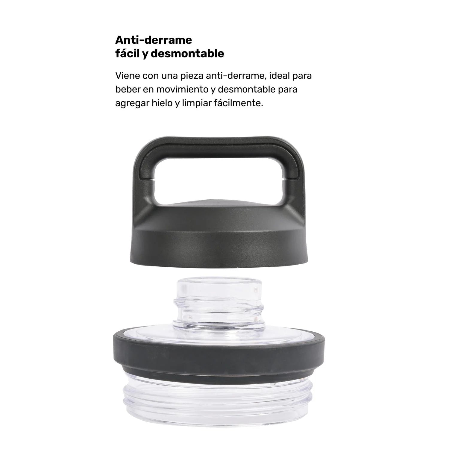 Botella Térmica Insulada Indo 800ml Lhotse Color Negro