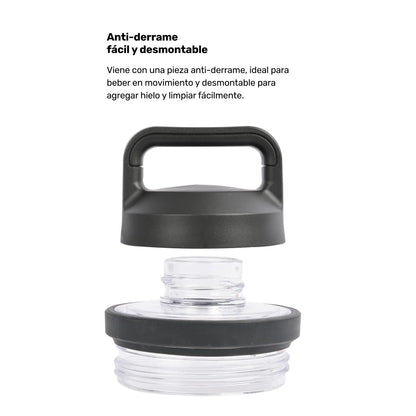 Botella Térmica Insulada Indo 800ml Lhotse Color Negro