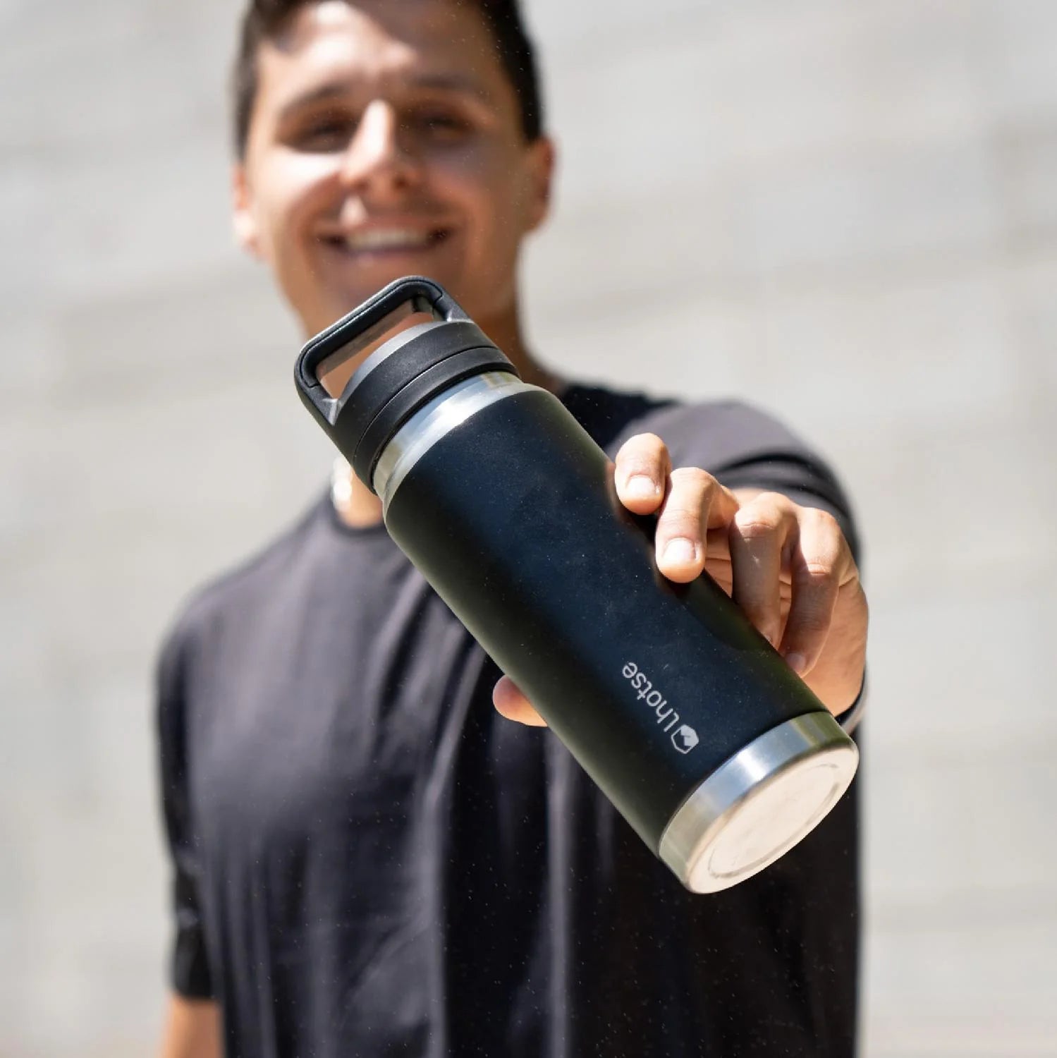 Botella Térmica Insulada Indo 800ml Lhotse Color Negro