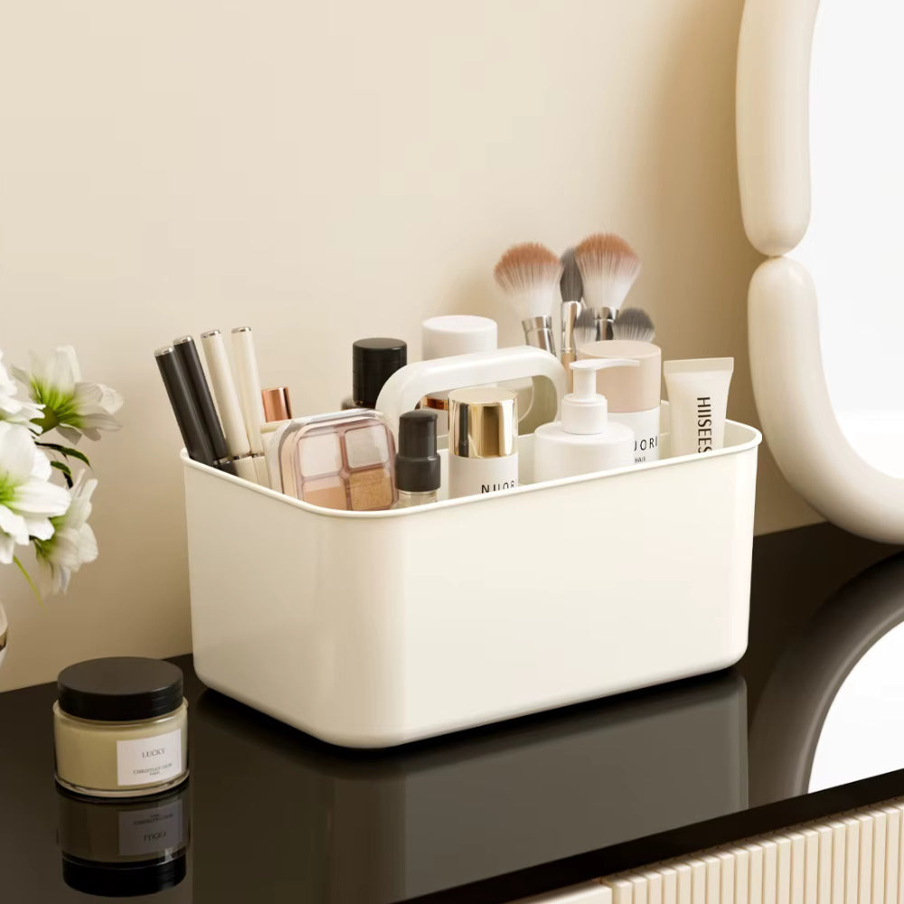 Organizador Multiuso 6 Divisiones Blanco Crema