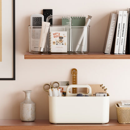Organizador Multiuso 6 Divisiones Blanco Crema