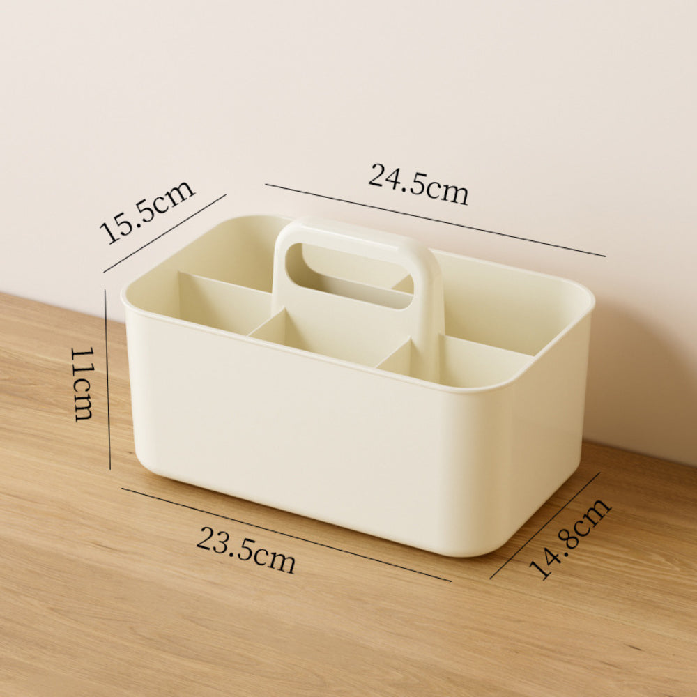 Organizador Multiuso 6 Divisiones Blanco Crema