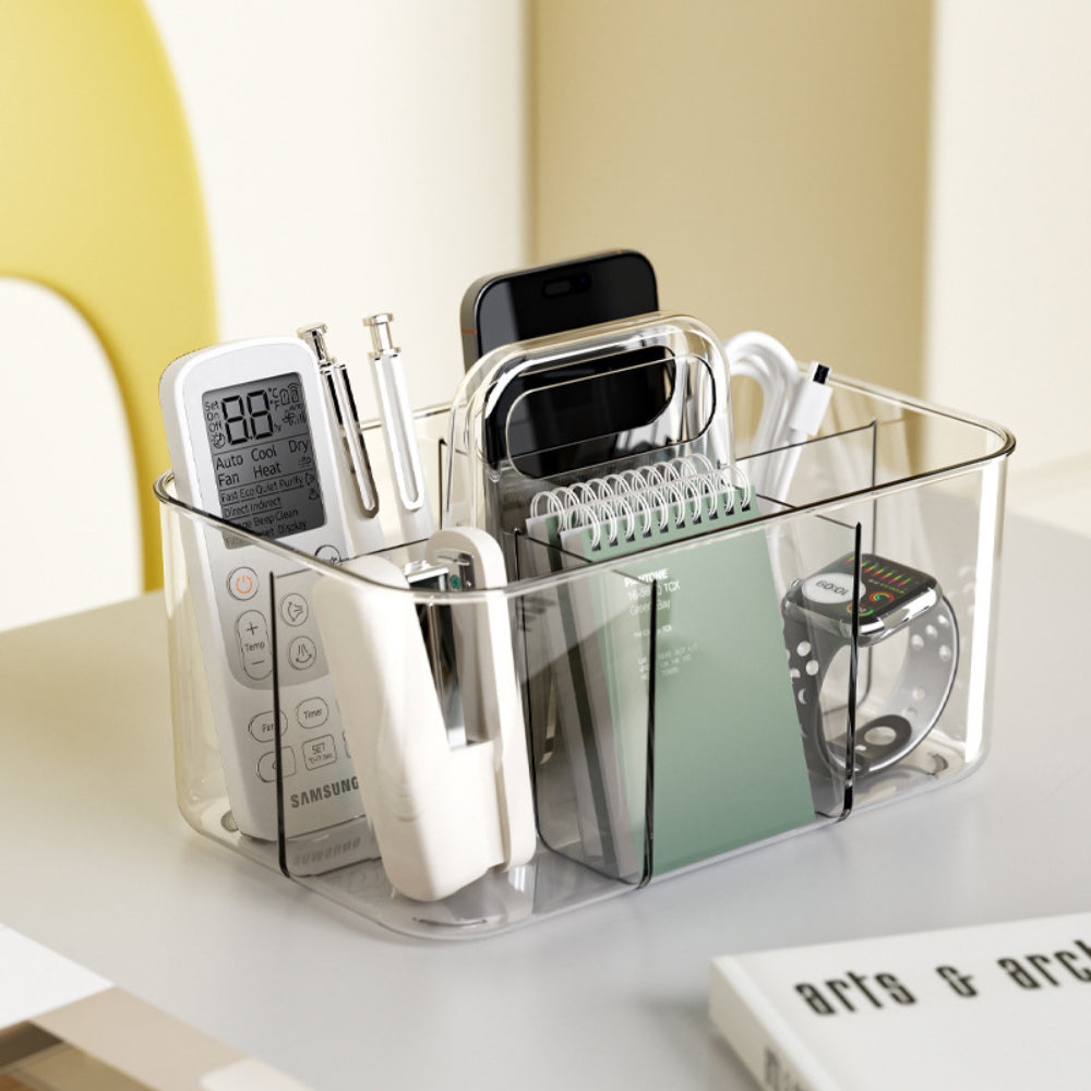 Organizador Multiuso 6 Divisiones Transparente