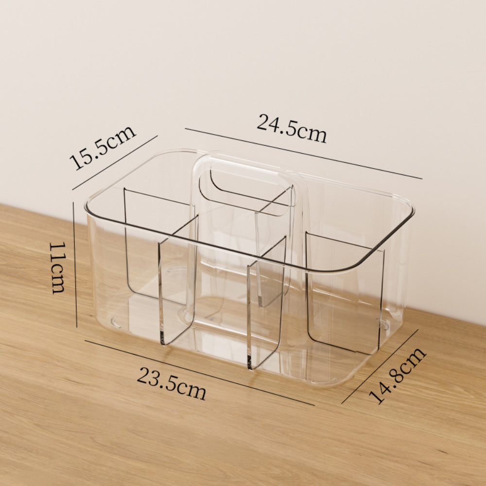 Organizador Multiuso 6 Divisiones Transparente