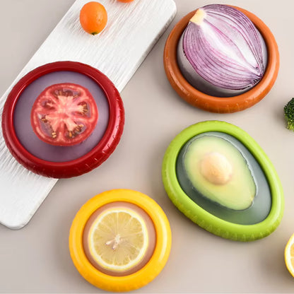 Set de 4 Contenedores para Frutas y Verduras