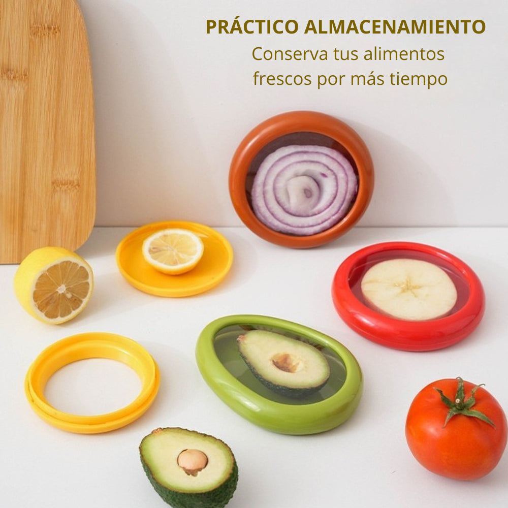 Set de 4 Contenedores para Frutas y Verduras