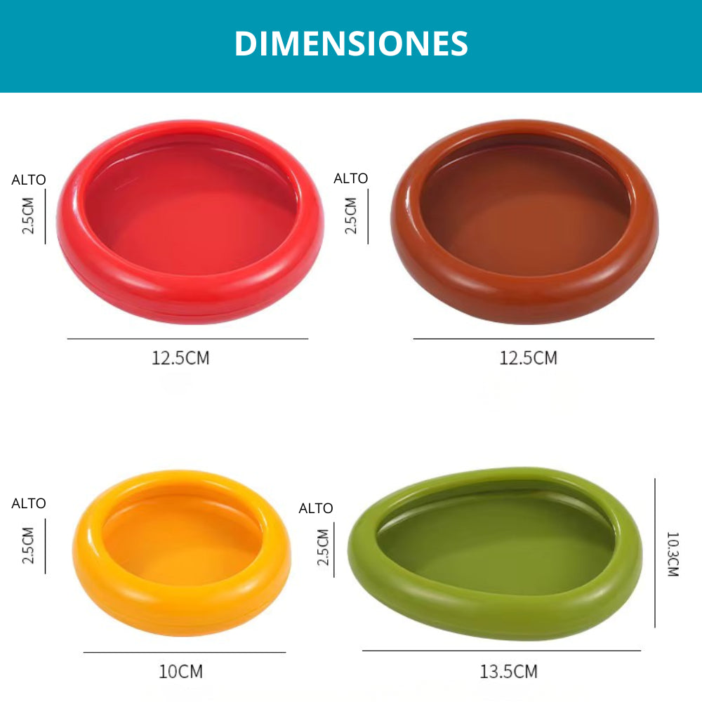 Set de 4 Contenedores para Frutas y Verduras