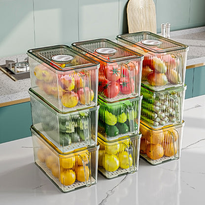Pack de 3 Organizadores Transparentes con Mango y Tapa