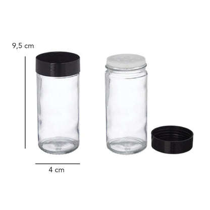 Especiero Condimentos de Madera 8 Frascos Vidrio