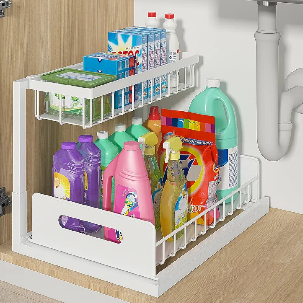 Organizador Multifuncional 2 Niveles Blanco