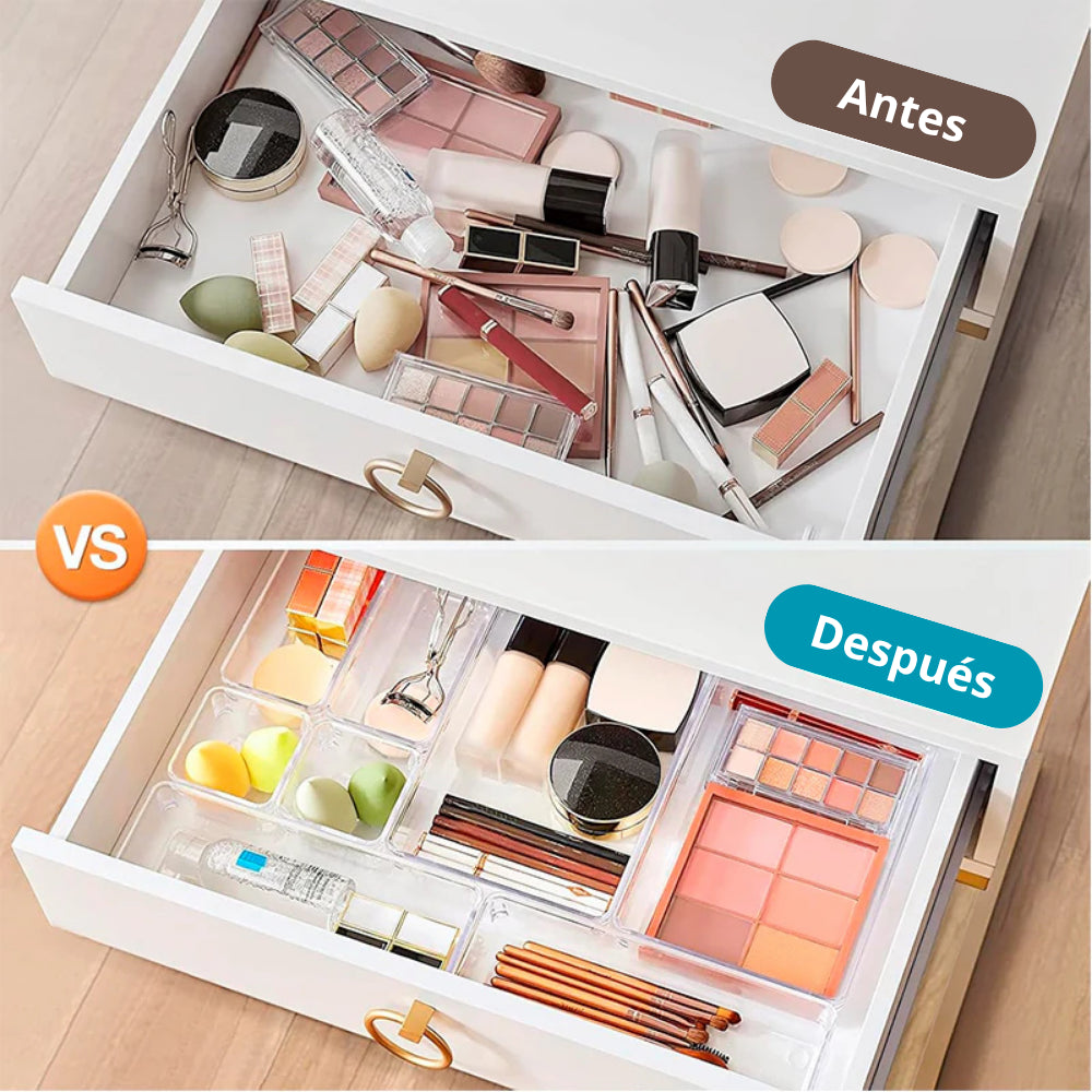 Set de 25 Organizadores Transparentes para Cajones