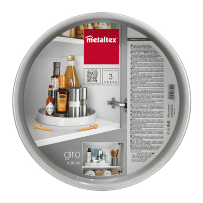 Organizador Giratorio 28 cm Color Gris