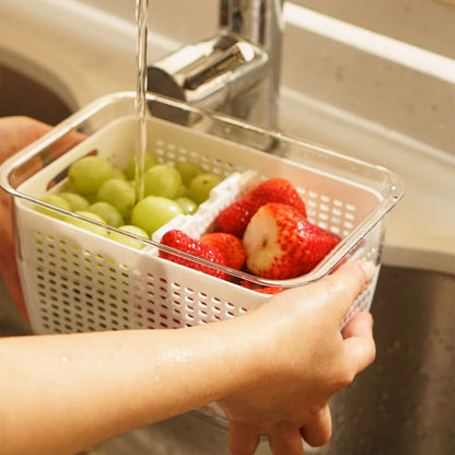 Organizador Refrigerador con Cesta Grande