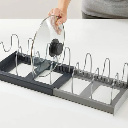 Organizador Extensible para Ollas, Tapas, Platos, Sartenes