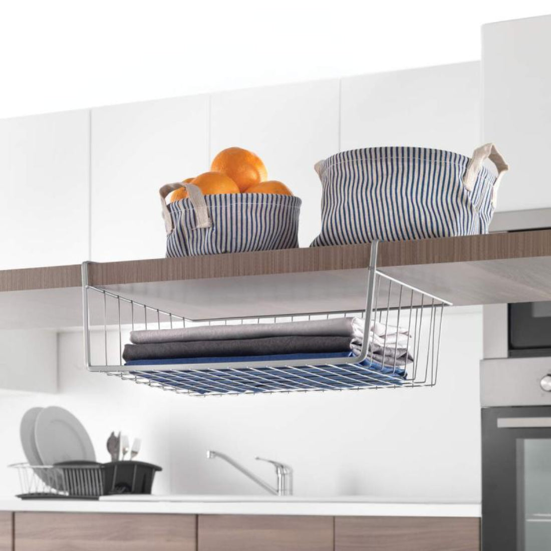 Repisa Colgante Kanguro 40 cm, Color Plata