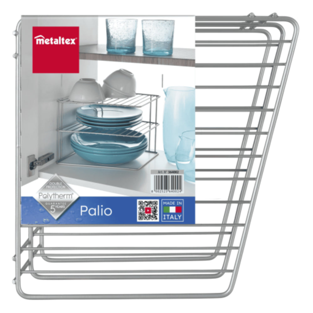 Repisa Esquinero para Platos y Loza 3 Niveles Palio