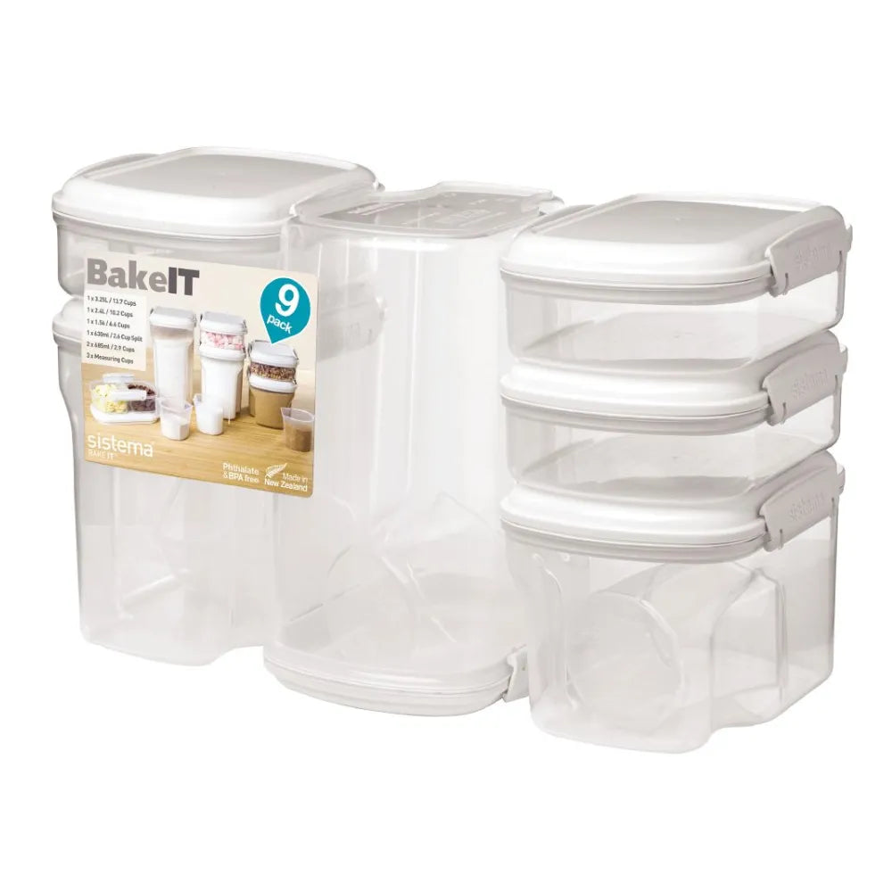 Set Herméticos Sistema Bake It 9 Piezas