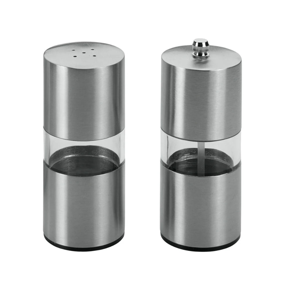 Set Salero y Pimentero Acrílico/Acero Inox Metaltex