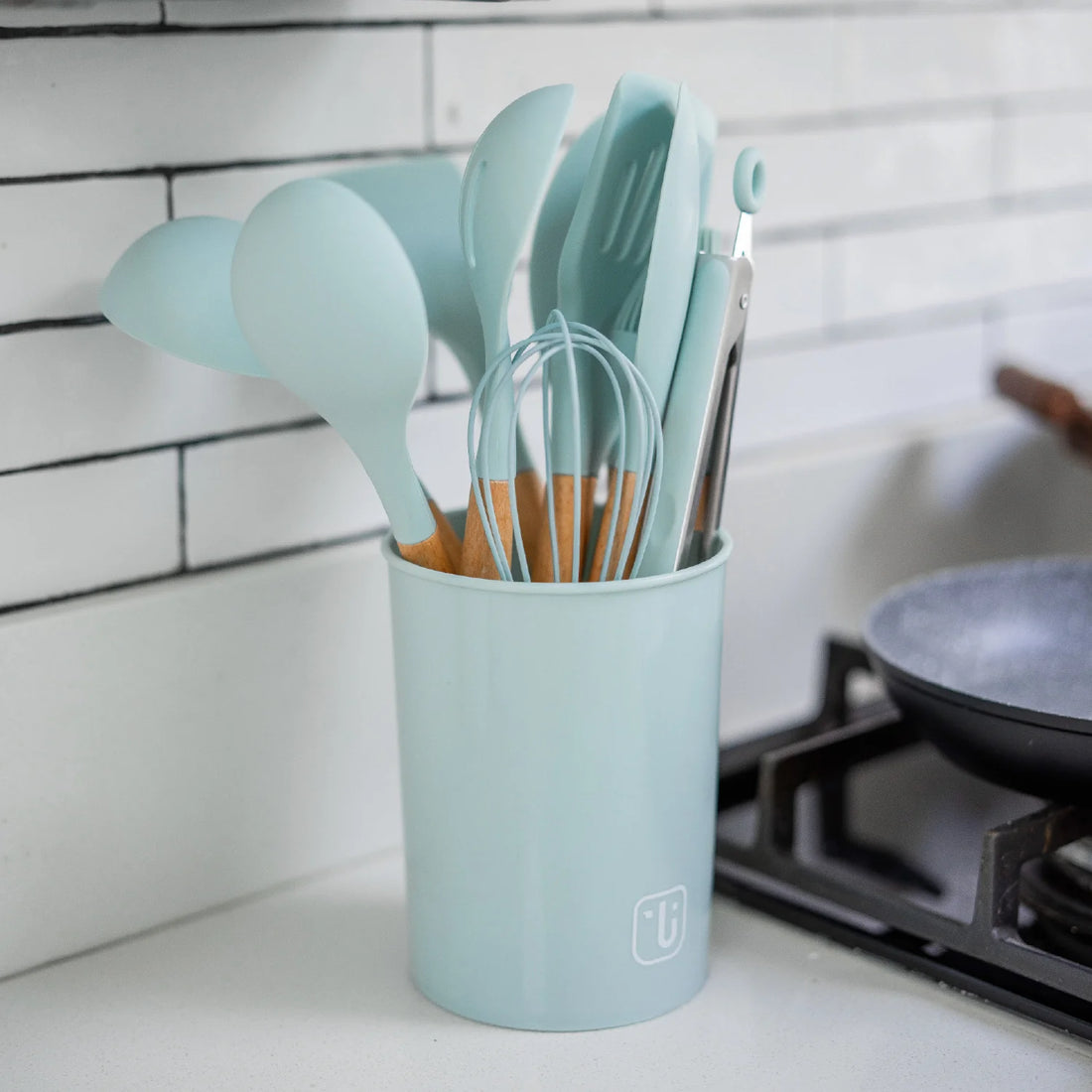 Set 12 Utensilios de Cocina Silicona Calipso
