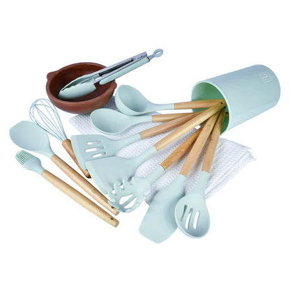 Set 12 Utensilios de Cocina Silicona Calipso