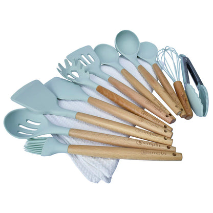 Set 12 Utensilios de Cocina Silicona Calipso
